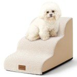 Cozy 3-Tier Dog Stairs for Couch and Bed