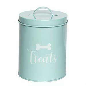 Airtight Metal Pet Treat Jar - Chic Design