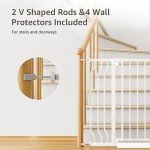 GROWNSY Pressure Mounted Dog Gate for Stairs