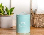 Airtight Metal Pet Treat Jar - Chic Design
