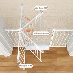 GROWNSY Pressure Mounted Dog Gate for Stairs