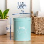 Airtight Metal Pet Treat Jar - Chic Design
