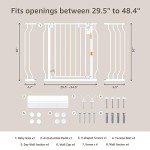 GROWNSY Pressure Mounted Dog Gate for Stairs