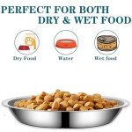 5-Pack Stainless Steel Cat and Dog Bowls