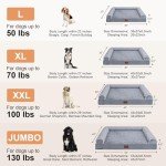 Orthopedic Memory Foam Dog Bed for Large Dogs