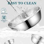 5-Pack Stainless Steel Cat and Dog Bowls