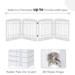 Freestanding Wooden Dog Gate for Indoor Use