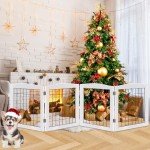 Freestanding Wooden Dog Gate for Indoor Use
