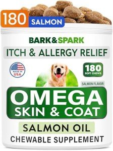 Omega 3 Fish Oil Treats for Dogs - 180 Count