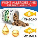 Omega 3 Fish Oil Treats for Dogs - 180 Count