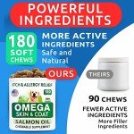 Omega 3 Fish Oil Treats for Dogs - 180 Count