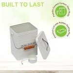 Airtight Metal Dog Food Storage Container with Scoop