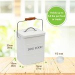 Airtight Metal Dog Food Storage Container with Scoop