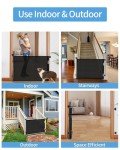 Retractable Mesh Dog Gate - 33" Tall, 55" Wide