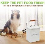 Airtight Metal Dog Food Storage Container with Scoop