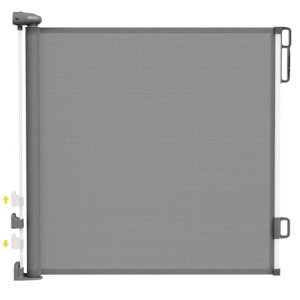 Adjustable Retractable Dog Gate for Stairs and Doors