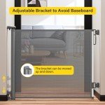 Adjustable Retractable Dog Gate for Stairs and Doors