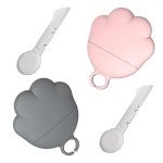 Trumoon Pet Food Can Cover Lids and Spoon Kit, Silicone Lid with Canning Spoon for Cat/Dog Cans. Pet Can Lid with Pet Can Opener for Wet Food Cans(2Can Lids & Spoons(Black&Pink))