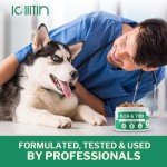 LOLLITIN Flea & Tick Dog Supplement - Made in USA - All Natural - Dog Chews 120 Count - Bacon Flavor - Dog Supplements - Natural Repellent