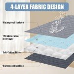 Smiry Waterproof Dog Blanket, Reversible Dog Bed Cover Pet Blanket, Soft Couch Cover for Dogs Washable, Bed Couch Sofa Furniture Protector for Puppy Cat Kids (30"x70", Grey/Dark Grey)