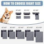 Smiry Waterproof Dog Blanket, Reversible Dog Bed Cover Pet Blanket, Soft Couch Cover for Dogs Washable, Bed Couch Sofa Furniture Protector for Puppy Cat Kids (30"x70", Grey/Dark Grey)