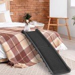 Epetlover 62 Inches Folding Dog Ramp for Cars Trucks SUVs Portable Pet Ramps for Large Dogs Non-Slip Stairs Step Ladder with Raised Siderails, Black