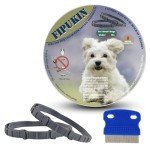 Natural Ingredients Flea Repellent Collar for Small Dogs, Safe and Effective Flea and Tick Repellent, Waterproof, 8 Months Protection per Collar, Free Comb, 13.8 Inches, 2-Pack