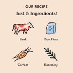 Bocce's Bakery Jerky Stick Dog Treats, Wheat-Free, Made with Limited-Ingredients, Baked in The USA with No Added Salt or Sugar, All-Naural & High-Protein, Beef & Carrot Recipe, 4 oz