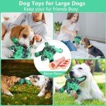 Letsmeet Dog Toys for Aggressive Chewers Indestructible Dog Toys for Large Dogs - Tough Dog Chew Toys for Medium/Large Dog Breed, Real Bacon, Nylon Bones Toy to Keep Them Busy