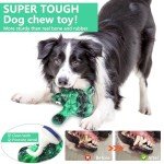 Letsmeet Dog Toys for Aggressive Chewers Indestructible Dog Toys for Large Dogs - Tough Dog Chew Toys for Medium/Large Dog Breed, Real Bacon, Nylon Bones Toy to Keep Them Busy