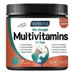 Dog Multivitamin with Glucosamine, Omega 3, Minerals, Probiotics and Enzymes, Dog Vitamins and Supplements for Joint, Skin & Coat Care, Digestive and Immune Health, Chicken Flavor - 120 Chews
