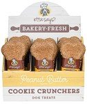 ETTA SAYS! Cookie Crunchers Crunchy Dog Treats Pack of 12 – Limited Ingredient 5” Dog Biscuits, Made in The USA (Peanut Butter)