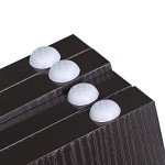 ZENY Freestanding Pet Gate for Dogs - 4 Panels Indoor Foldable Dog Fence for Stairs, Hallways, or Doorways - 82x24-Inch Freestanding Dog Gates, Brown