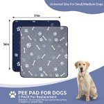 Washable Pee Pads for Dogs 2 Pack,36''*31'' Reusable Puppy Pads Pet Training Pads with Great Absorbent,Leakproof Fabric and Non Slip Backing for Potty,Crate,Whelping,Floor,Playpen,Sofa,Car
