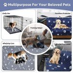 Washable Pee Pads for Dogs 2 Pack,36''*31'' Reusable Puppy Pads Pet Training Pads with Great Absorbent,Leakproof Fabric and Non Slip Backing for Potty,Crate,Whelping,Floor,Playpen,Sofa,Car