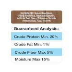 Cadet Stuffed Shin Bone - Highly Digestible, High Protein, Long-Lasting Dog Chew Bone for Aggressive Chewers, Supports Dental Health, - Bully Stick Flavor, Large (1 Count)