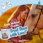 The Lazy Dog Cookie Co. Bitscuits, Horse Treats, Alfalfa, Flax & Peppermint, Pocket Size Biscuits for Horses & Ponies, All Natural Horse Cookies, Made in USA, 14 oz. Bag (Pack of 2)