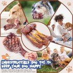 Fuufome Dog Chew Toys for Aggressive Chewers：2 Pack Indestructible Dog Toy for Large Breed- Tough Nylon Teething Bone Toy to Keep Them Busy