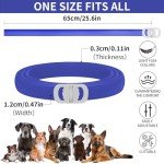 YOTANGO 4 Pack Flea Collar for Dogs, Dog Flea Collar Waterproof, 32 Months Flea and Tick Prevention for Dogs, Dog Flea and Tick Treatment, Adjustable Flea and Tick Collar for Dogs Puppy(Blue&Pink)