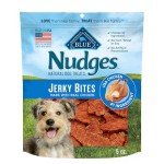 Blue Buffalo Nudges Jerky Bites Dog Treats, Made in the USA with Natural Ingredients, Bite-Sized Pieces, Chicken, 5-oz Bag