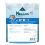 Blue Buffalo Nudges Jerky Bites Dog Treats, Made in the USA with Natural Ingredients, Bite-Sized Pieces, Chicken, 5-oz Bag