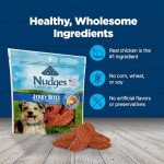 Blue Buffalo Nudges Jerky Bites Dog Treats, Made in the USA with Natural Ingredients, Bite-Sized Pieces, Chicken, 5-oz Bag