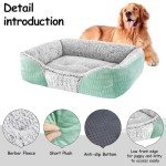 Dog Beds Small Medium Large Size Dog, Cat Beds for Indoor Cats Washable, Rectangle Calming Sleeping Warming Orthopedic Puppy Dog Beds, Non-Slip Bottom Breathable Soft Couch