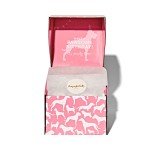 Thoughtfully Pets, Dog Happy Birthday Mini Cookie Cake, Pink, Peanut Butter Flavored, Hand Decorated Hollow Biscuit Cake for All Dog Breeds