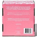 Thoughtfully Pets, Dog Happy Birthday Mini Cookie Cake, Pink, Peanut Butter Flavored, Hand Decorated Hollow Biscuit Cake for All Dog Breeds