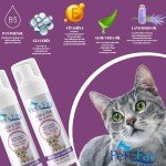 Flea and Tick Waterless Foam Cat Shampoo - Dry Foam Shampoo for Cats and Kittens-Waterless Foam Cat Shampoo -Natural Dry Foam Shampoo