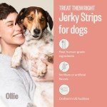 Ollie Beef and Sweet Potato Jerky Recipe Dog Treats - Dog Jerky Treats All Natural - Healthy Dog Treats - Beef Jerky for Dogs - Real Meat Dog Treats 5 Oz.
