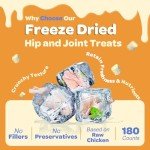 Glucosamine for Dogs, Joint Supplement for Dogs, 180 Counts, Chondroitin, Omega-3, MSM, Turmeric for Pain Relief, Dog Joint Supplement with Calcium for Bone Health, Chicken Flavored Crunchy Chews