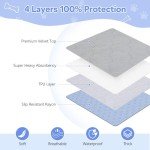 4 Pack 36" x 38" Large Washable Underpads - Waterproof Quick Drying Pee Pads for Dogs, Reusable Pet Training Pads, Anti-Slip Floor Mat for Dogs, Cats, Bunny, Seniors Bed Pad