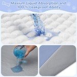 4 Pack 36" x 38" Large Washable Underpads - Waterproof Quick Drying Pee Pads for Dogs, Reusable Pet Training Pads, Anti-Slip Floor Mat for Dogs, Cats, Bunny, Seniors Bed Pad